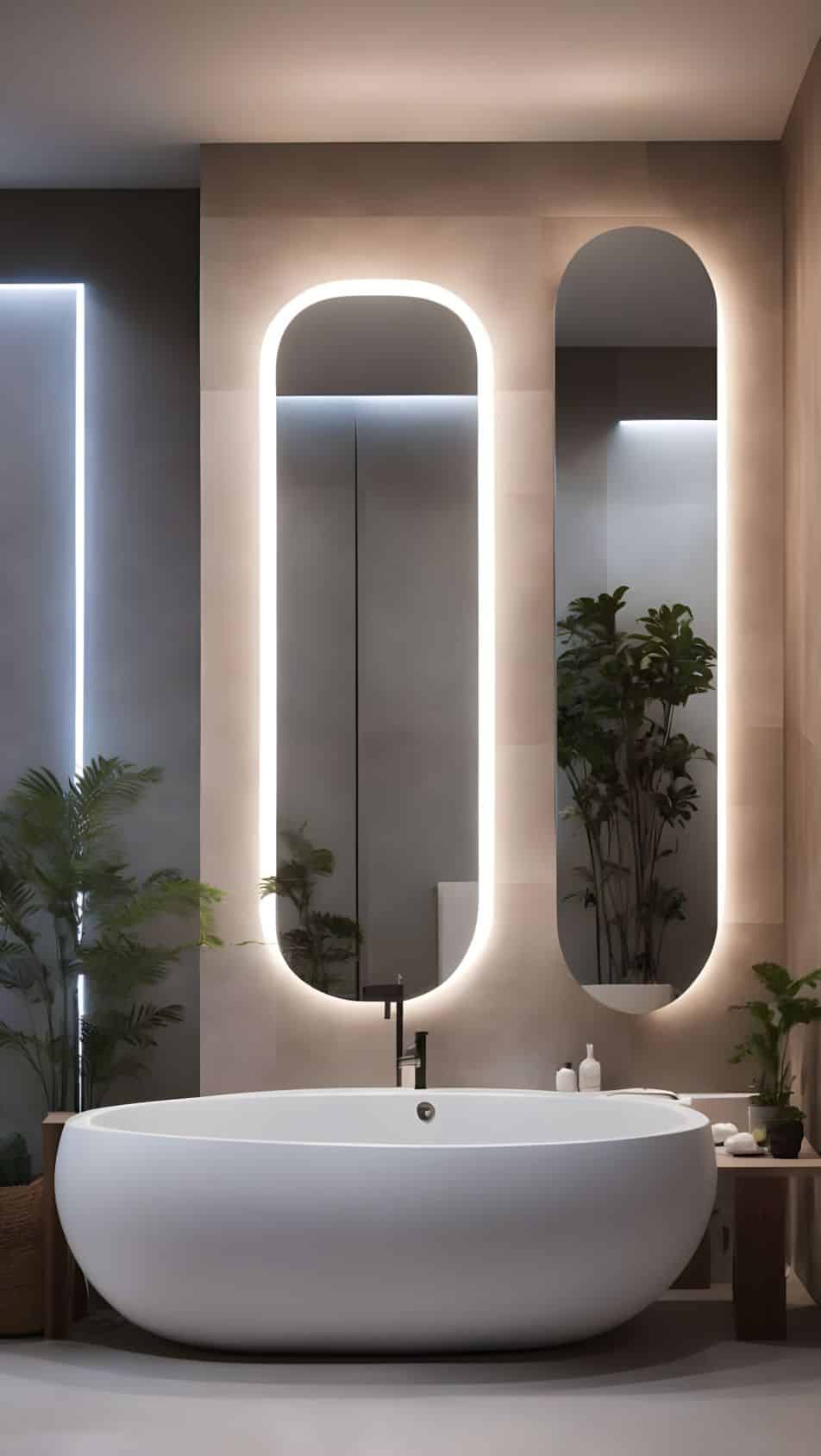 oblong bathroom mirrors