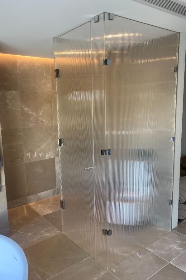 frameless shower screen reed glass