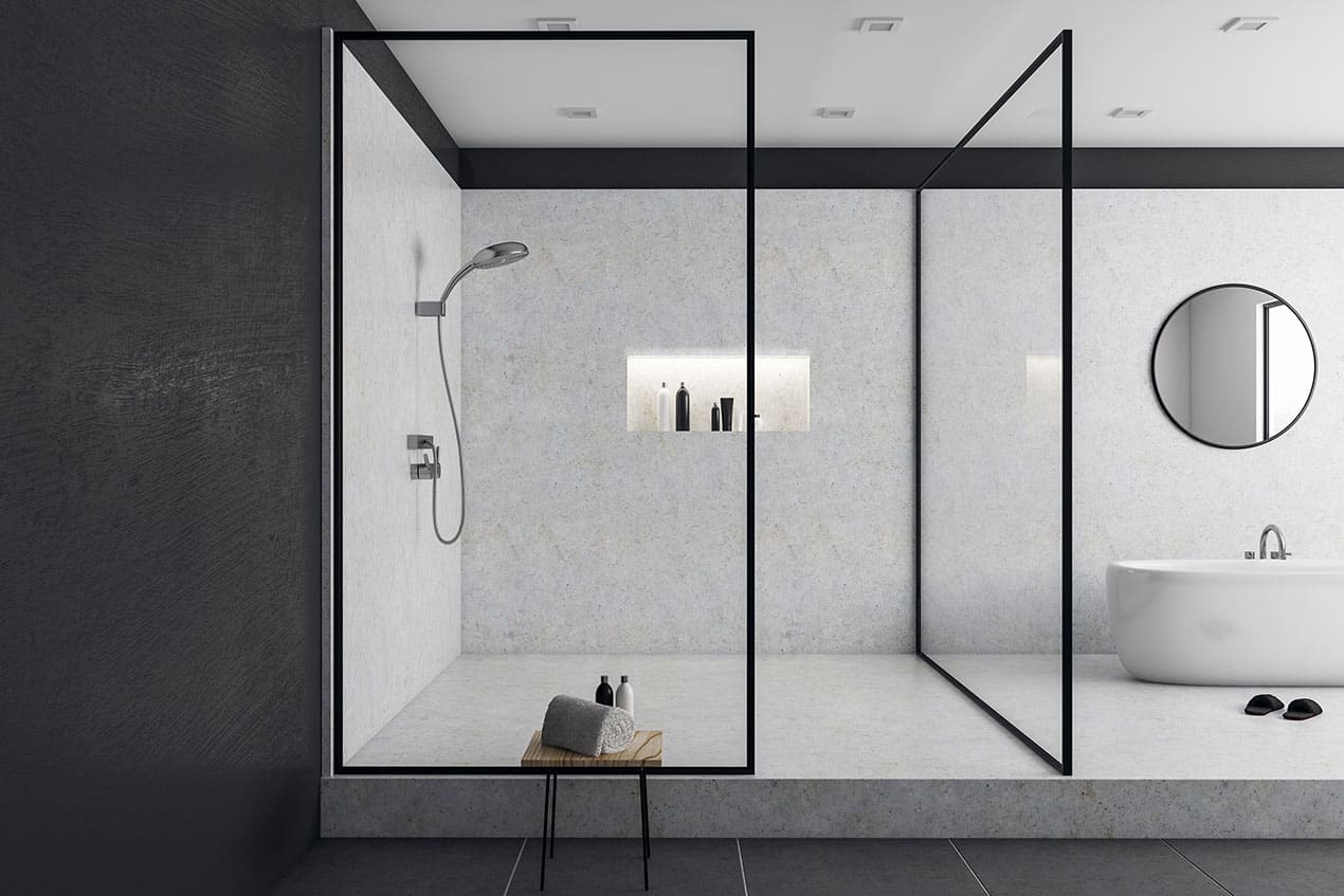 semi-frameless shower screens brisbane