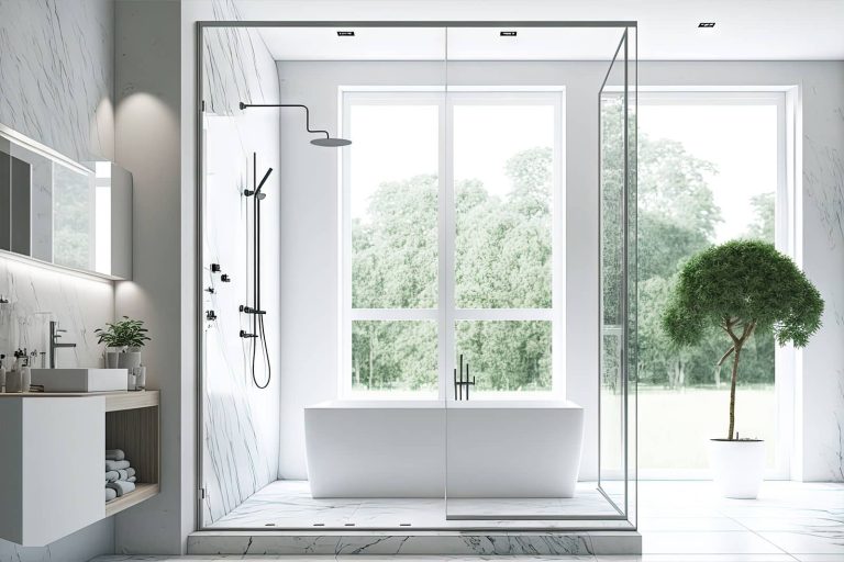 semi-frameless shower screens gold coast