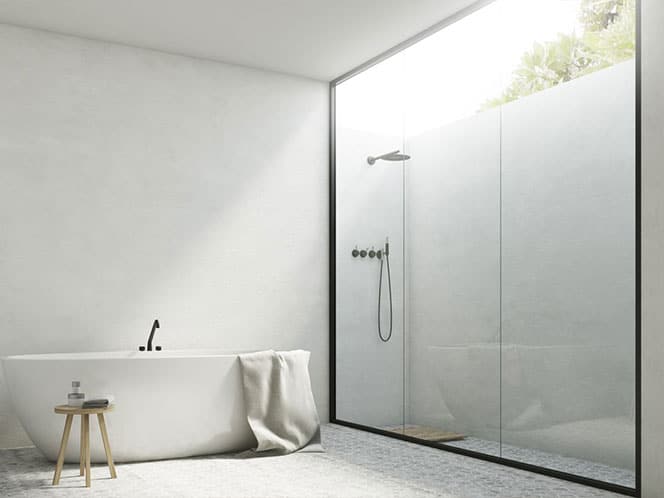 semi-frameless shower screens gold coast