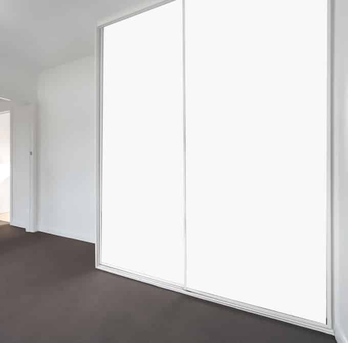 Vinyl sliding wardrobe shop doors