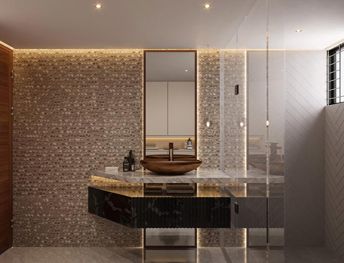 bathroom mirrors custom-made