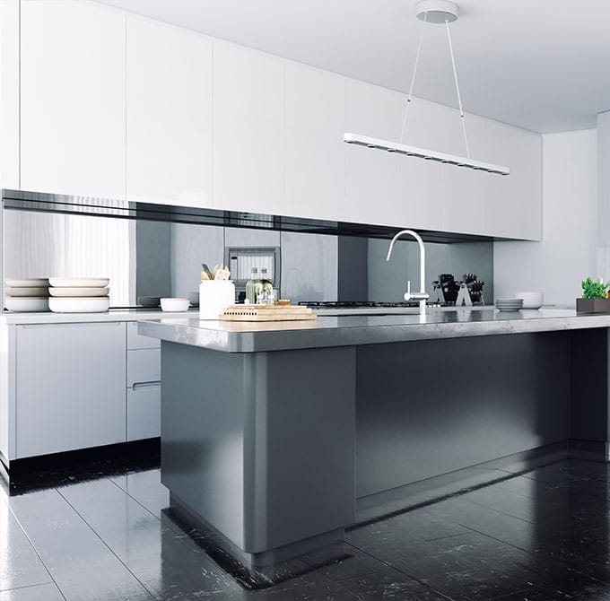 mirror splashback gold coast
