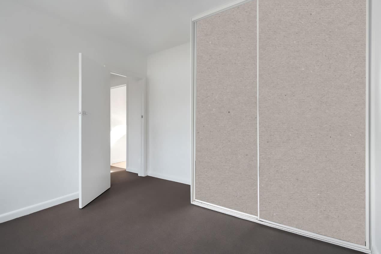 pain gyprock sliding wardrobe doors
