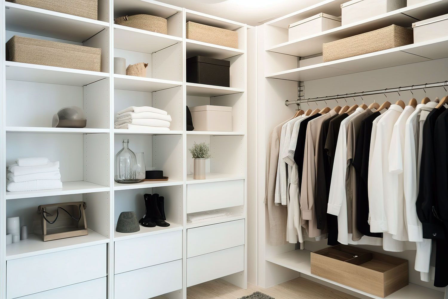 Basic Walk In Robe Built-In Robe vs Walk-In Robe: Which Is - REGAL Shower Screens