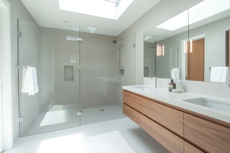 custom shower screen in Gold Coast bathroom