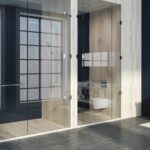 custom shower screens in luxury bathroom