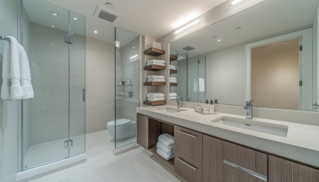 custom screen in gold coast bathrom