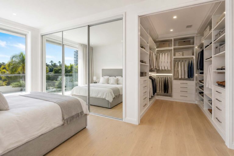 Walk-in wardrobe vs built-in wardrobe cost comparison in a Gold Coast bedroom renovation